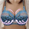 Bras Push Up Lace Bordado Sexy Bordado Thin Bralette Top C D Copo Brasierres BRA INTIMA FILDA PLUS P230529