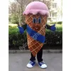 Halloweenowe lody Mascot Costume Dostosuj kreskówkę Anime Postacie Charakter Xmas Outdoor Party Strój imprezowy Unisex Party Dress Suits