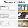 Skrivare Phomemo M110 Label Printer Portable Mini Wireless Thermal Label Maker Phomemo Printer för Labeling Office + 1 Roll Label Paper