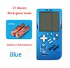 Classic Game Retro Puzzle Toy Console de jeu portable grand écran bleu