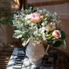 Vaser Juhan Lanta Designer Bouquet Elegant Fresh Floral Set Starry Sky Bridal Decoration Gift