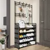 Storage Holders Racks Multiayer Shoe Rack DIY Clothes Hanger Coat Clothing Drying Organizer Home Dorm Furniture Hat Hangers 230529