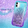 Glitter QuickStand Phone Cases for iPhone 15 14 13 12 11 Pro Max XSMAX XR XS X 7 8 Plus Fashion Tradient Shockproof Cover Cover Cover Cover Cover Cover