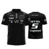 T-shirty mężczyzn 2023 Summer New Aston Martin Team Team Men and Women's T-shirt F1 Formuła 1 Entuzjaści wyścigów oddychających Szybki suchy krótki rękaw