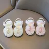 Sandales d'été pour bébés filles de 0 à 3 ans, chaussures princesse roses à nœud papillon, chaussures à semelle souple pour tout-petits