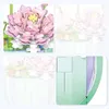 Blocks Lotus Flower Building Block Eternal Bouquet Model Assembly Plastic Plant Decoration Educational Toy For Kids Birthday Gift R230629