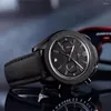 Wristwatches 2023 Reef Tiger/RT Mens Designer Chronograph Watch With Date Nylon Strap Luminous Sport Male Black RGA3033