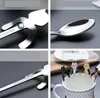 500pcs Stainless Steel Coffee Tea Spoon Mini Cat Long Handle Creative Hanging Spoons Drinking Tools Kitchen Gadget Flatware Tableware