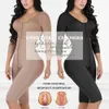 Taille buik Shaper Slimming Underwear Faja postparto Skims Shapewear Belly Long Plain korset borstscherper bodyshaper met beha en mouwen 230526