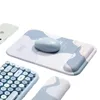 Almofadas fofas games mouse bloco lycra memória espuma de mão mista de punho pulsep protetora de pulso silicone mouse pad adequado para vários cenários
