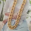 Chains Trendy Gold Color Plating Chunky Chain Heavy Necklace For Women Man Unisex Bohemia Vintage Gorgeous Jewelry Accessory