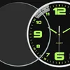 Zegary ścienne praktyczne blask w ciemnym łatwym do odczytania 30 cm salon wiszący cichy zegar łagodne światła cyfrowe wystrój domu