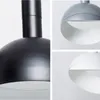 Lampes suspendues Fer Noir Gris Blanc Art Déco Lumière Pour Salon Salon Étude Led Lumières Lustre Avec E27 Ampoule