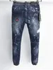 Dsquad2 dżinsy luksusowe designer dżinsowe dżinsy perforowane spodnie dsquare dżinsy swobodne modne spodnie dsquad2 Ubranie męskie rozmiar 28-38 A503