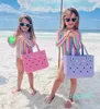 Designer large capacity Mens Summer Bogg Beach Bag Organizer PVC plastic Basket Bags tote handbag Women's clutch wholesale