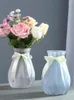 Vase Ins Nordic Flowers Vase Home Decor Tabletop Blue Gray Terrarium for Glass Weddingデスクトップ装飾