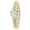 HUANS Watch Women's Alloy Fine Mesh Band Watch Wholesale Student Fashion Gold Diamond Quartz Wristwatches