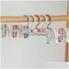 Other Laundry Products Plastic Adjustable Clothespin Trousers Rack Pinch Grip Drying Skirt Peg Hanger Space Saving Drop Delivery Hom Dhydp