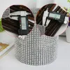 Decorative Flowers 9M 12CM Mesh Trim Bling Diamond Wrap Cake Roll Tulle Crystal Ribbons Wedding Decoration Party Supplies Curtains 6ZHH195