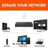 Switchs Kebidumei 5 8 Port Network Switch Gigabit Ethernet 10/100/1000 MBPS RJ45 Hub Splitter Internet Supporto ad alte prestazioni Supporto EU S Plug