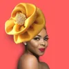 Bandanas Durag Big Flower Turban Bonnet Mode Femmes Head Wraps Africain Auto Gele Headties Musulman Foulard Caps 230526