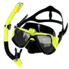 Diving Masks Snorkel Tube Set Diving Mask Anti-Fog Swimming Diving Goggles Snorkel Tube For GoPro Underwater Sports Camera 230526