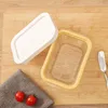 Opslagflessen Universele botersnijder roestvrijstalen doos grote capaciteit frisse snijwonden met deksel