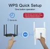 Routers Dual Chip WiFi Repeater 5Ghz 2.4G Wireless Wifi Amplifier 1200 Mbps Extender Network router Long Range Access Point Adapter