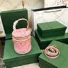 Pink Sugao Shoulder Crossbody Tygväskor Bucket Bag Luxury Top Quality Large Capacity Purse Women äkta Leather Girl Shopping Bag Handväska med Box WXZ-230524-130