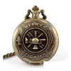 Pocket Watches Wholesalebronze Fire Fighter Watch Necklace Pendant Chain Xmas Gift P106 Christmas Gifts Drop Delivery Dhkmj