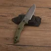 G2563 Survival Straight Knife 8Cr13Mov Stone Wash Drop Point Blade Full Tang Green G10 Handtag utomhus camping Vandring Hunting Fixed Blade Knives With Kydex