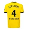 HALLER soccer jerseys 22 23 24 football shirt REUS REYNA DORTMUND NEONGELB BELLINGHAM HUMMELS BRANDT WITSEL men kids kit maillot de foot 2023 2024 All black special