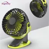 Gadgets 360 graden allround rotatie luchtventilator oplaadbaar 2500 mAh koeler koeling mini usb fan 4 snelheid USB laadkladen desktop clip ventilator