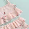 Ensembles de vêtements enfant en bas âge bébé fille maillots de bain deux pièces maillot de bain filles hauts de bikini maillots de bain bas vêtements de plage