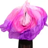 Sarongs Bellydance personalizado 100% real Véu de seda real tingido à mão Natural Silk Belly Dance Acessórios Gradiente Cores Véu de seda 250cm 230526