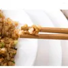 Chopsticks 1pairs Natural Bambu återanvändbar traditionell handgjorda kinesiska klassiska sushi -köksverktyg 24 cm potten