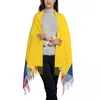 Lenços de lenços de impressão personalizada sinalizador de bandeira do Peru Mulheres Menino Inverno outono Shawl Wrap