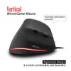 Möss T20 Gaming Mouse Wired Vertical Mouse Ergonomisk uppladdningsbar 4 3200 DPI Valfritt bärbart musspelare för bärbar datordator