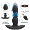 Sexig uppsättning Telescopic Vibration Butt Plug Anal Vibrator Wireless Remote Sex Toys For Women Ass Anal Dildo Prostate Massager Men Buttplug J2305