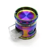 Smoking Pipes New 63mm four layer zinc alloy bracket with drawer trapezoidal tooth smoke grinder