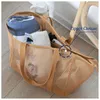 beach bags Men and Women's Portable Travel Beach Bag Shoulder Bag Handbag 230314