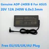 Adapter Neue Genuine 20V 12A 240W ADP240EB B A20240P1A Laptop Ladegerät AC -Adapter für ASUS ROG 15 RTX2080 G733QS UX582LR NETZLAUS