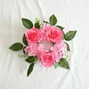 Fiori decorativi Pianta artificiale Bella leggera pregevole fattura Decorazioni per matrimoni Simulazione Fiore finto rosa