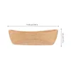 Dinnerware Sets Appetizer Serving Bowl Salad Smooth Surface Wooden Boat Shaped