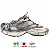 3xl mule tränare pappa sandaler för män kvinnor vintage grå trippel svart beige vit paris mode lyxdesigner glider sandale skjutreglage storlek 36-46 skosnor loafers