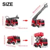 1:24 7 kanaler 2.4G fjärrkontroll Electric Fire Rescue Truck RC Water Spray Fire Truck Music Light Engineering RC Truck