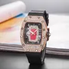 Kvinnor Richardmill 2024 Designer Watches Watch Full Diamond Quartz Watch Women Rmelojes Mujer Fashion Lady Wristwatch Woman Bästa gåva