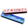 16 Holes Cute Harmonica Musical instrument Montessori Educational Toys Cartoon Pattern Kids Wind Instrument Children Gift Kids