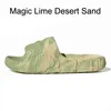 Slides masculinos para feminino Designer de Onyx ósseo Runner de espuma Sandal Glow Green Resina Desert Desert Sand Marrom Carbono Alumínio Verão Flipe Tamanho 36-45 EUR