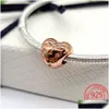Charmarmband 925 sterling sier emalj romantisk kärlek pärlstav hänge är perfekt för pandora diy valentines dag droppleverans jud dhngl